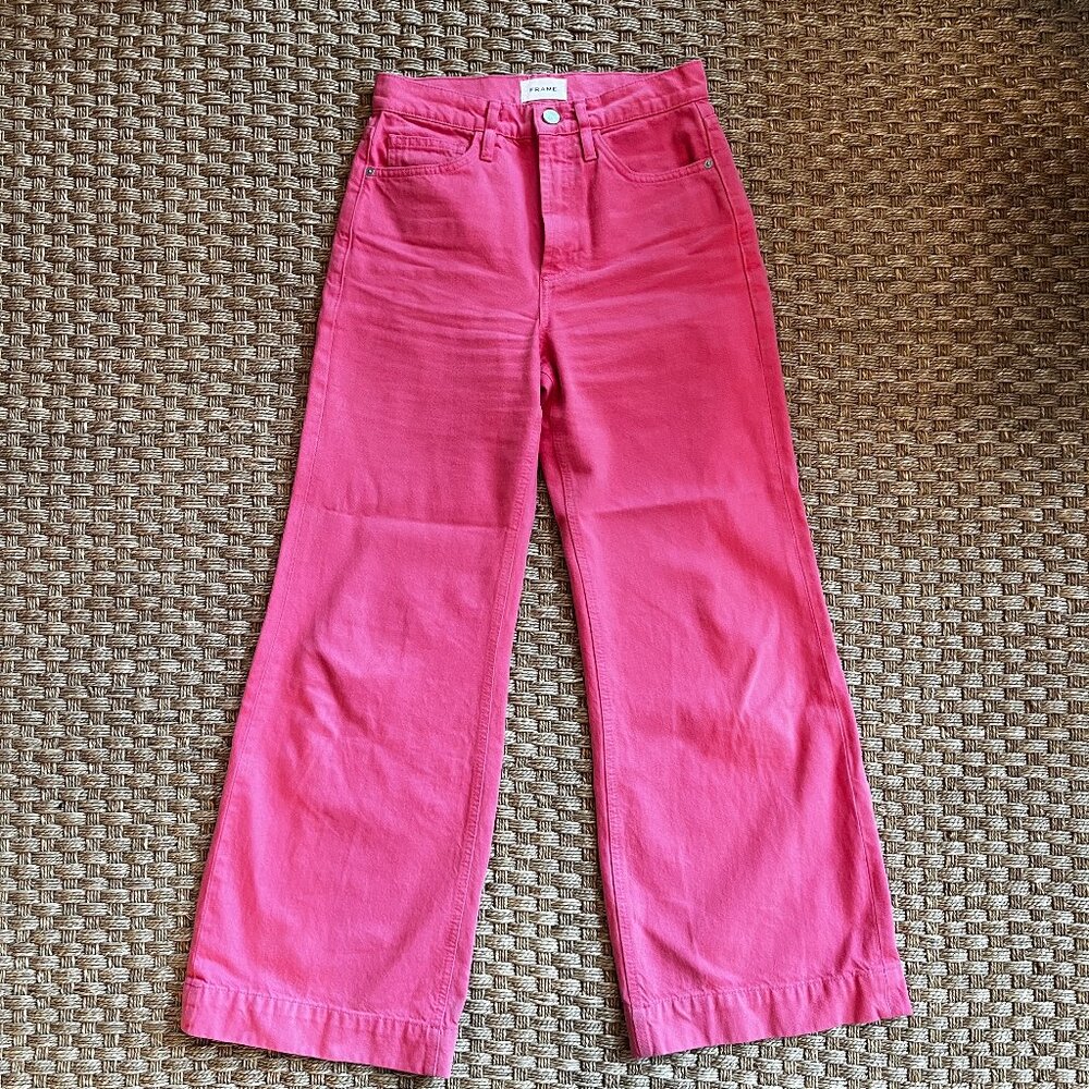 Frame Hot Pink Wide Leg Jeans Sz. 26